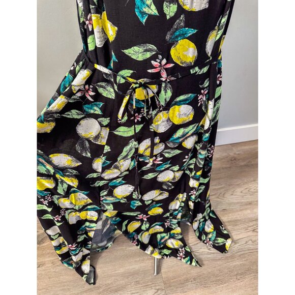 Xhilaration Black Lemon Strappy Midi Dress - NWT! - Picture 4 of 8